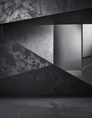 高級サロンの空気感を抽象的に表現したミニマル背景イメージ。
マットなブラックとチャコールグレーが静かで洗練された印象を演出します。
大きな余白構成により、ブランドコピーやビジュアル配置が容易。
美容、サロン、ラグジュアリー広告向けに汎用性の高い一枚です。