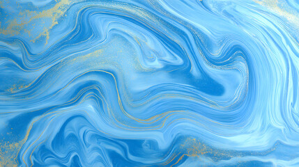 Obraz premium BlueGoldMarblePattern