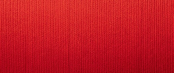 Vibrant crimson fine knit fabric, tight rib pattern with rich color, soft hand suited for seasonal sweaters and costumes, designer sketching pattern, festive warm mood