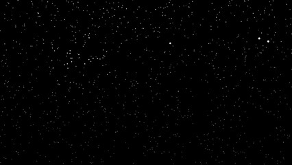 Obraz premium White Starry Dotted Texture on Black Background – Night Sky Space Vector Pattern
