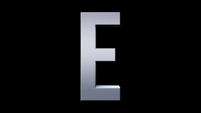 Animated 3D type in a Movie Trailer style where the individual character is revealed in a smooth 3D rotation and dynamic lighting. Download the full set to create cool full screen movie style captions