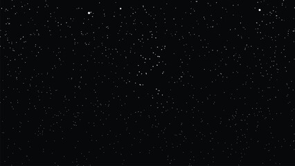 Fototapeta premium White Starry Dotted Texture on Black Background – Night Sky Space Vector Pattern