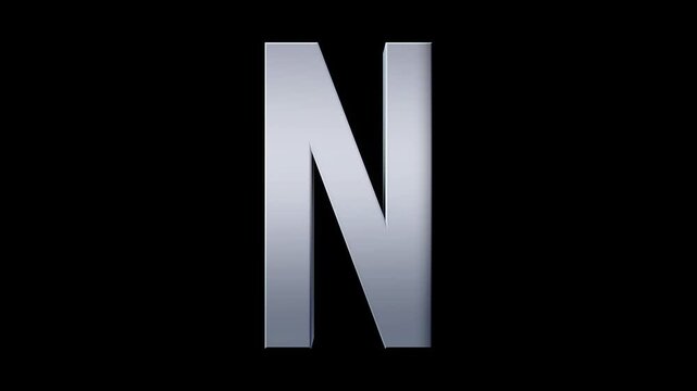 Animated 3D type in a Movie Trailer style where the individual character is revealed in a smooth 3D rotation and dynamic lighting. Download the full set to create cool full screen movie style captions