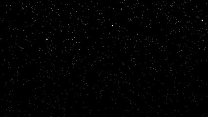 Obraz premium White Starry Dotted Texture on Black Background – Night Sky Space Vector Pattern