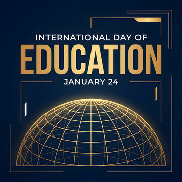 International Day of Education January 24 Global Education Awareness Design