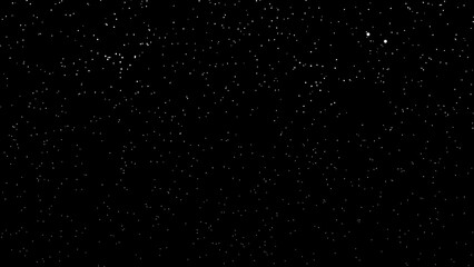 Obraz premium White Starry Dotted Texture on Black Background – Night Sky Space Vector Pattern