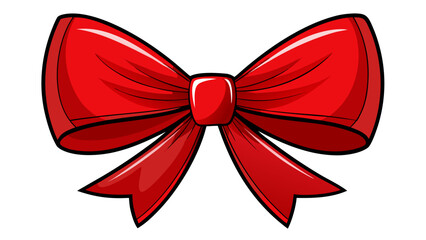 Elegant red bow