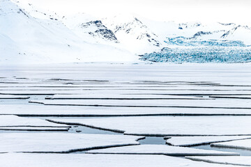 Svalbard ice and snow. Drift ice and ice from a glacier in Svalbard. The Ice Fjord (Isfjord) in May 2025. © Bengt