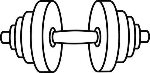 dumbbell weightlifting equipment for fitness and exercise