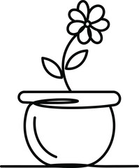 flower in a flowerpot