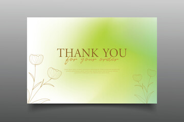thank you cards template design