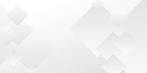Fototapeta premium Abstract white geometric background with square shapes and subtle gradients creating modern and clean backdrop for various design needs