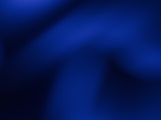 Deep blue color gradient background with blurred light effect 3D rendering