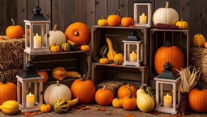 pumpkins and gourds