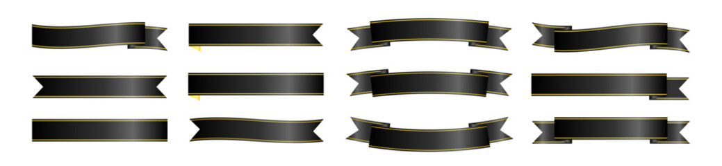 黒基調でまとめたフラットリボン装飾集 © GoodLuckDesigns