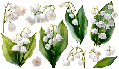 Charming Lily of the Valley Floral Collection