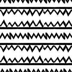 Symmetrical Geometric Vector Pattern Decorative Tribal Style