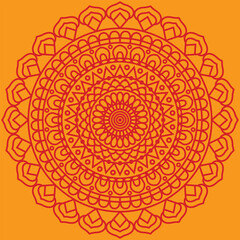 Decorative Mandala Pattern Art | Abstract Floral Geometry Ornament | Sacred Boho Symmetry Vector | Spiritual Decorative Artwork for Meditation and Interior Design