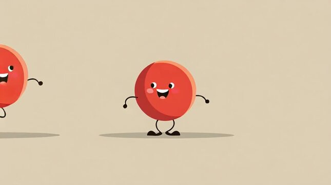 Friendly brand mascot gently bouncing in a calm idle loop, creating subtle motion that adds presence, warmth and approachability to modern branding, UI and digital communication.
