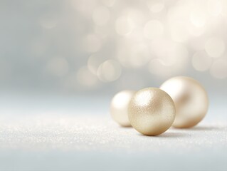Clean Christmas background with golden highlights and gentle glow