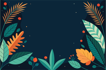 Refined botanical border frame for the holidays, featuring elegant greenery, berries, and a touch of festive shimmer.