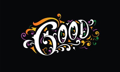 GOOD lettering custom style design