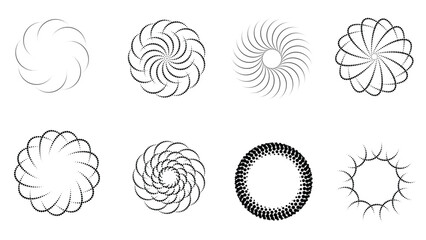 Abstract spiral designs