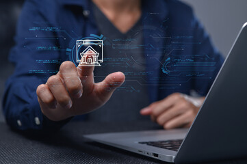 Digital Banking Concepts with Futuristic Technology Interface