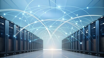 Cinematic representation of a global technology network