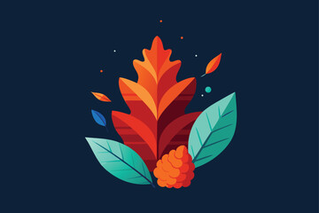 Bright winter bundle of pine cones, red berries, and green leaves, evoking a festive holiday spirit for seasonal decorations and designs.