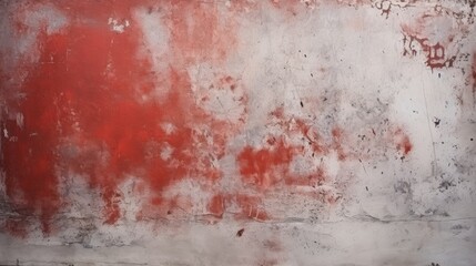 A textured wall displaying a mix of red and gray tones, showcasing weathering and abstract patterns, perfect for artistic backgrounds.
