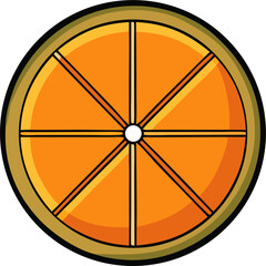 Orange Vector Illustration &ndash; Fresh Citrus Fruit Graphic Design