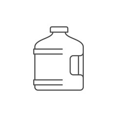 Water dispenser bottle line icon