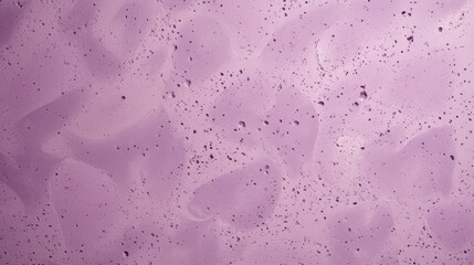 A textured surface with a soft lavender hue, dotted with water droplets, creating an abstract and serene visual effect.