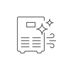 Air purifier line outline icon