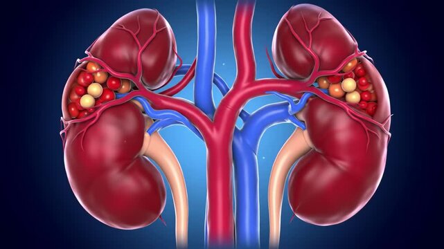 Kidney Anatomy and Function A Detailed Medical Illustration