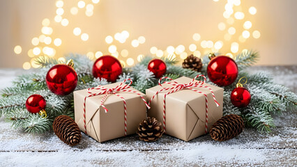 christmas background with candles