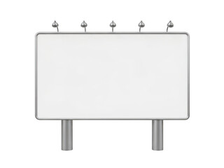 Obraz premium Blank billboard template isolated on transparent background