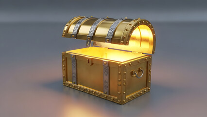 treasure chest with gold coins