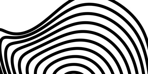 Obraz premium Abstract vector background. Hypnotic spiral line with different width creates the image of geometric whirlpool. Optical illusion.