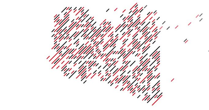 Data Visualization Diagonal Libya Country Shape