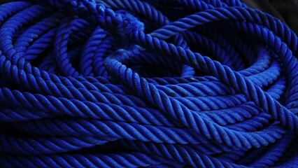 circular blue rope texture as background