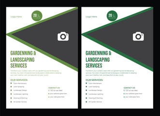 lawn care flyer design template. landscaping and gardening lawn care service flyer, poster, leaflet design lawn care garden or landscaping services  lawn care landscape and gardening flyer template, b