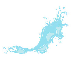 A vector water splash on a white background.