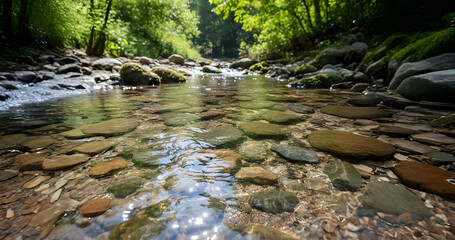 stream in the forest