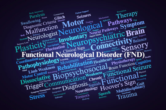 FND Word Cloud. Core Concepts of Functional Neurological Disorder and Brain Communication