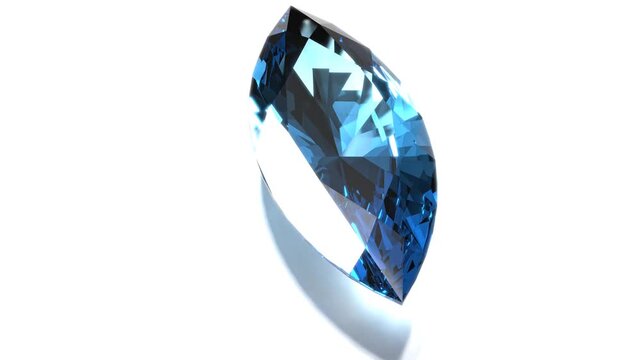 Blue marquise diamond