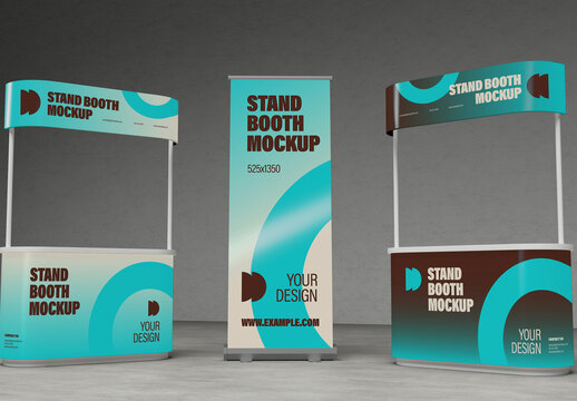 Exhibition Stand Booth Mockup