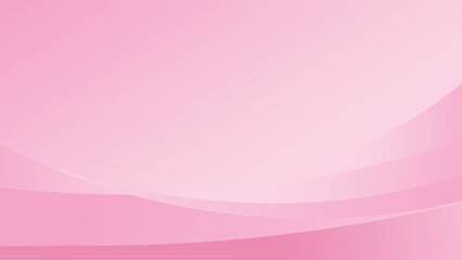 Soft Pink Abstract Wave Background with Smooth Gradient Curves Minimal Elegant Vector Design