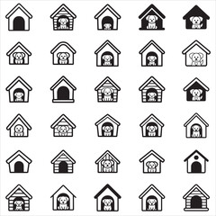 Fototapeta premium Dog House Svg Clip Art
